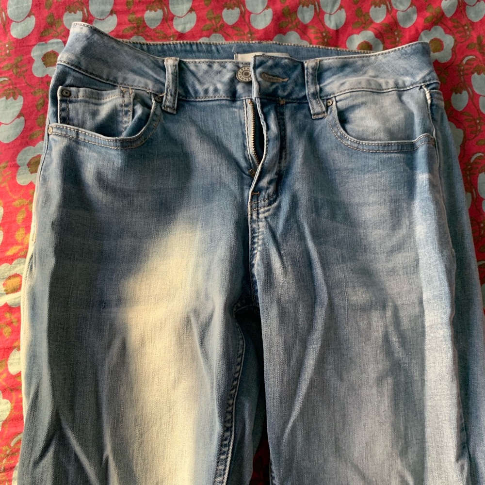 charlotte russe light wash denim skinny jeans